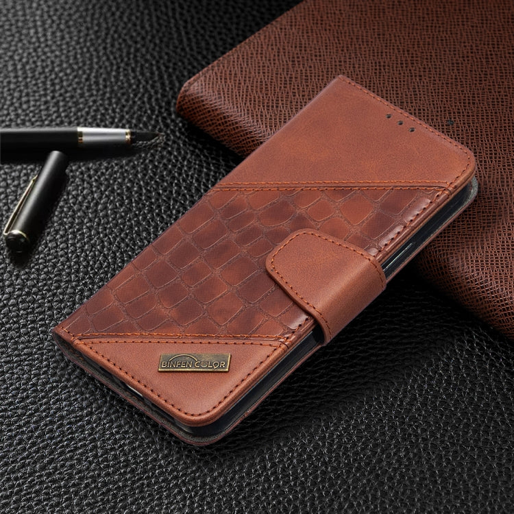 For iPhone 12 / 12 Pro Matching Color Crocodile Texture Horizontal Flip PU Leather Case with Wallet & Holder & Card Slots