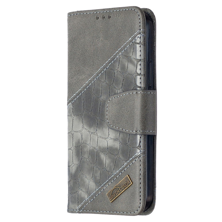 For iPhone 12 / 12 Pro Matching Color Crocodile Texture Horizontal Flip PU Leather Case with Wallet & Holder & Card Slots