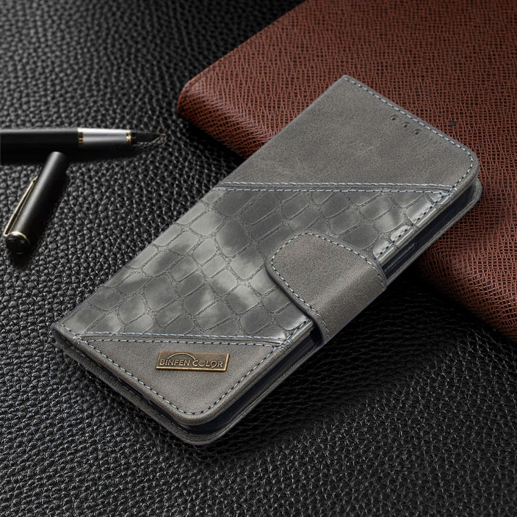 For iPhone 12 / 12 Pro Matching Color Crocodile Texture Horizontal Flip PU Leather Case with Wallet & Holder & Card Slots