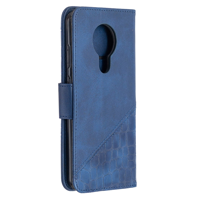 For Nokia 5.3 Matching Color Crocodile Texture Horizontal Flip PU Leather Case with Wallet & Holder & Card Slots