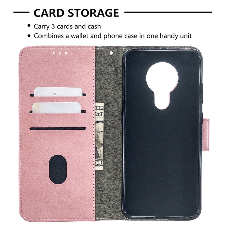 For Nokia 5.3 Matching Color Crocodile Texture Horizontal Flip PU Leather Case with Wallet & Holder & Card Slots