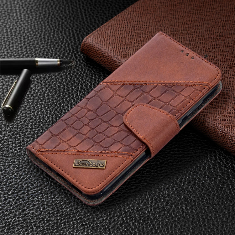 For Huawei Y5(2019) Matching Color Crocodile Texture Horizontal Flip PU Leather Case with Wallet & Holder & Card Slots