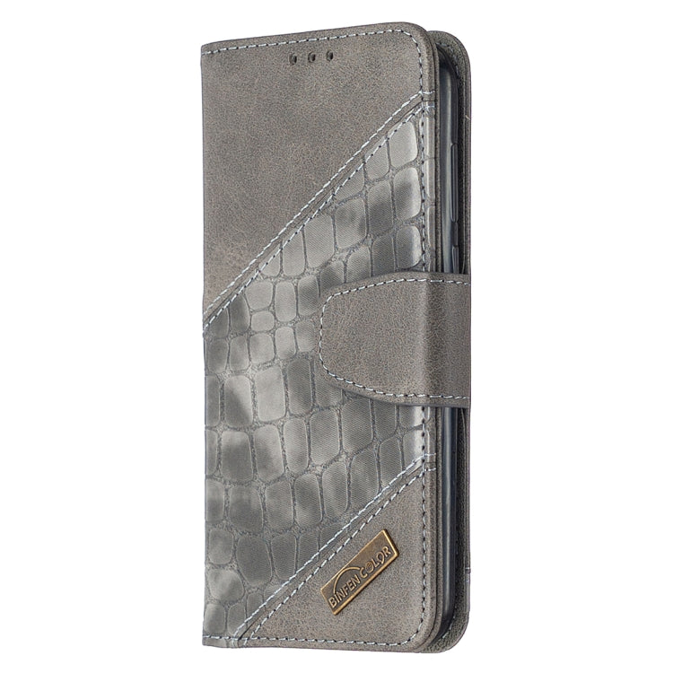 For Huawei Y5(2019) Matching Color Crocodile Texture Horizontal Flip PU Leather Case with Wallet & Holder & Card Slots