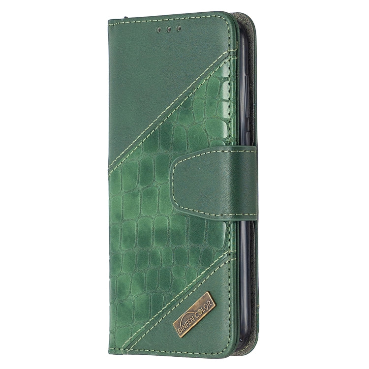 For Huawei Y5(2019) Matching Color Crocodile Texture Horizontal Flip PU Leather Case with Wallet & Holder & Card Slots