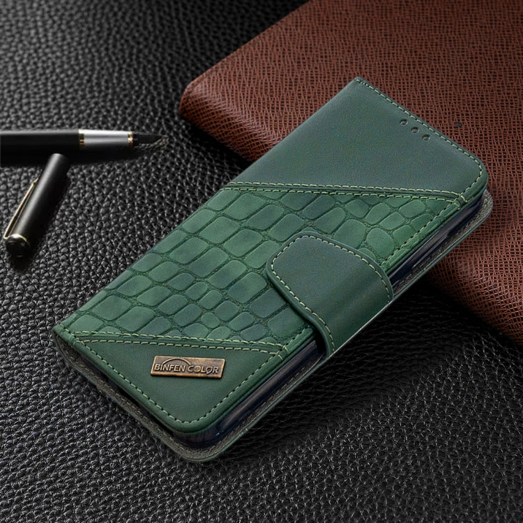 For Huawei Y5(2019) Matching Color Crocodile Texture Horizontal Flip PU Leather Case with Wallet & Holder & Card Slots