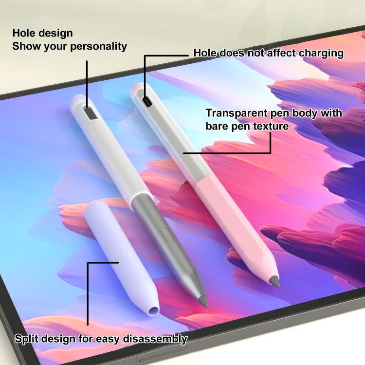 For Lenovo Gen3 Stylus Pen 2pcs/Set Jelly Series Stylus Pen Silicone Protective Cover