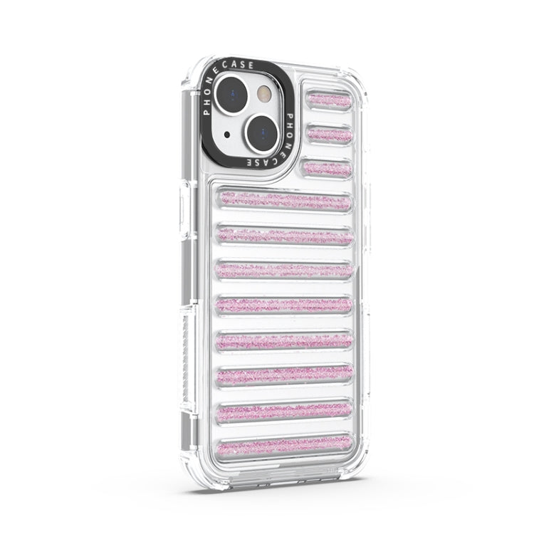For iPhone 14 Pro Capsule Glitter TPU Hybrid PC Airbag Phone Case