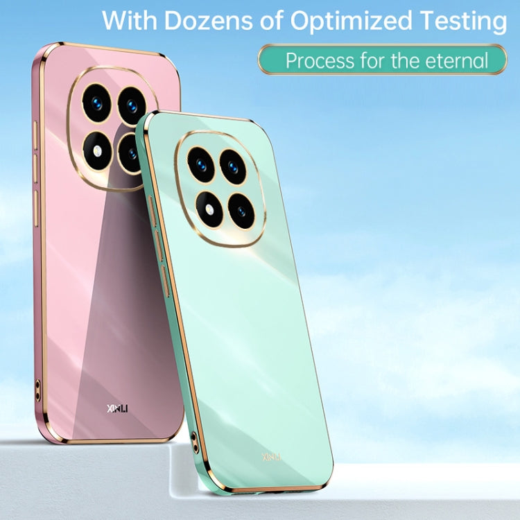 For Redmi Note 14 Pro 5G XINLI Straight Edge 6D Electroplate TPU Phone Case