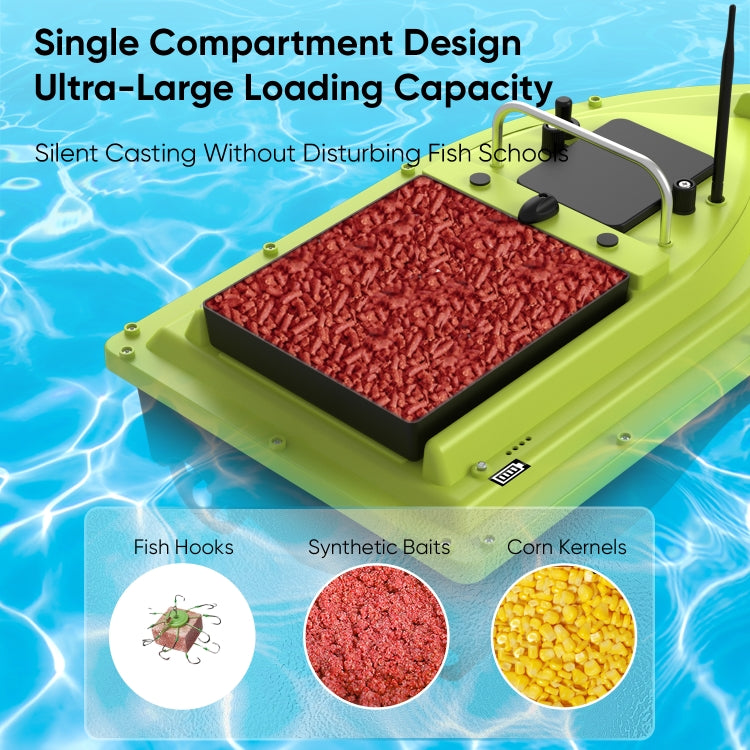 D36 Smart Remote Control Single Compartment Fishing Boat with Sonar Sensor, Plug:EU Plug