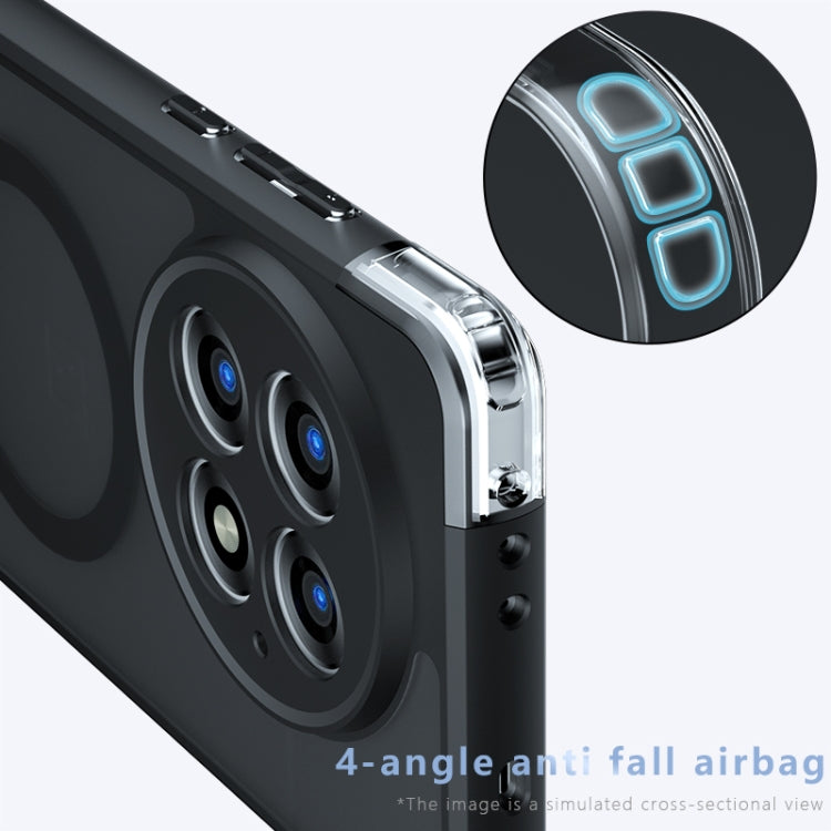 For OnePlus 13 Armor MagSafe PC Hybrid TPU Phone Case - Frosted Black