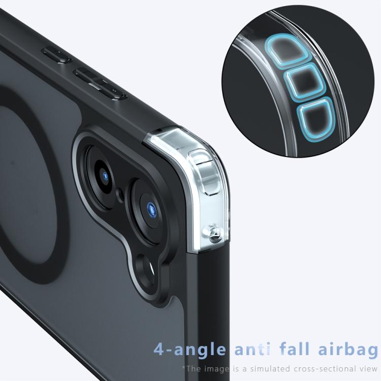 For OnePlus Ace 5 Racing / Nord CE5 Armor MagSafe PC Hybrid TPU Phone Case - Frosted Black