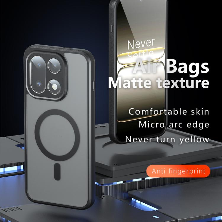 For OnePlus 15 Armor MagSafe PC Hybrid TPU Phone Case - Frosted Black