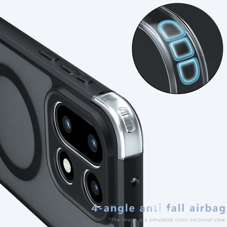 For OnePlus 15 Armor MagSafe PC Hybrid TPU Phone Case - Frosted Black