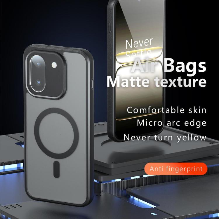 For OnePlus 15R Armor MagSafe PC Hybrid TPU Phone Case - Frosted Black