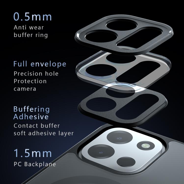 For OnePlus Turbo 6 / 6V Armor MagSafe PC Hybrid TPU Phone Case - Frosted Black