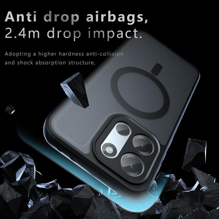 For OnePlus Turbo 6 / 6V Armor MagSafe PC Hybrid TPU Phone Case - Frosted Black