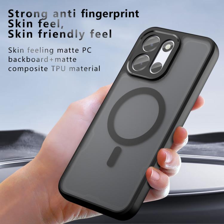 For OnePlus Turbo 6 / 6V Armor MagSafe PC Hybrid TPU Phone Case - Frosted Black