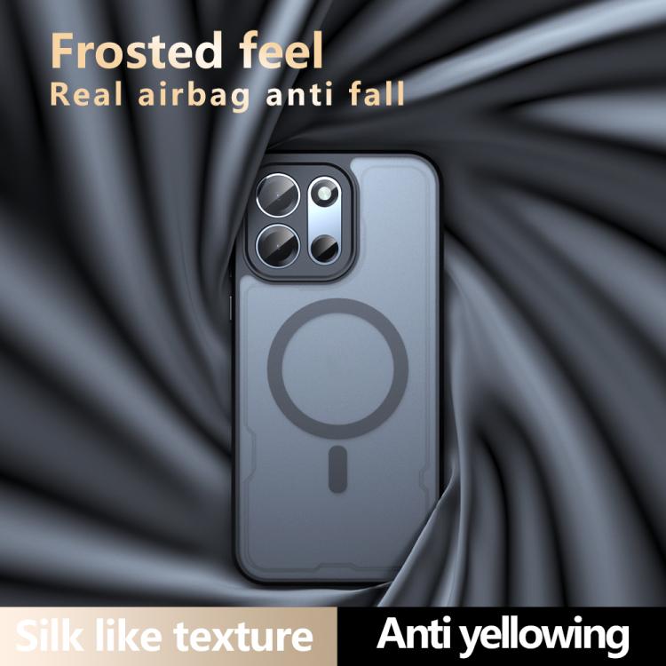 For OnePlus Turbo 6 / 6V Armor MagSafe PC Hybrid TPU Phone Case - Frosted Black