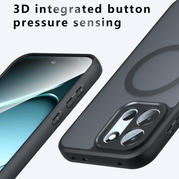 For OnePlus Turbo 6 / 6V Armor MagSafe PC Hybrid TPU Phone Case - Frosted Black