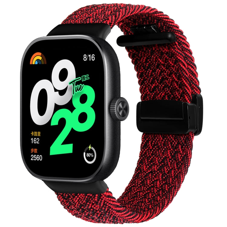 For Xiaomi Band 10 Pro / Redmi Watch 6 / 5 Folding Magnetic Buckle Braided Watch Band