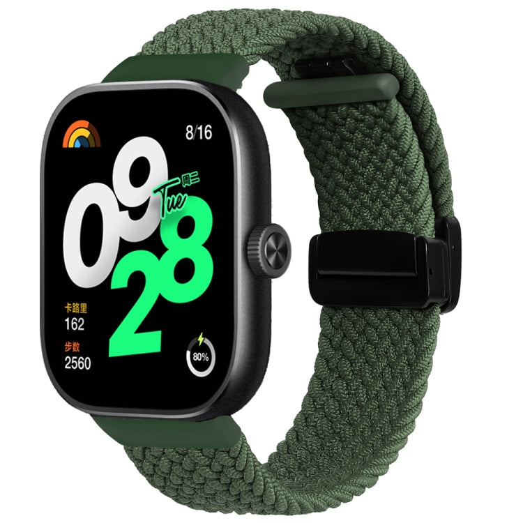 For Xiaomi Band 10 Pro / Redmi Watch 6 / 5 Folding Magnetic Buckle Braided Watch Band
