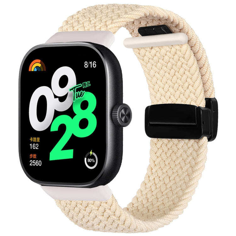 For Xiaomi Band 10 Pro / Redmi Watch 6 / 5 Folding Magnetic Buckle Braided Watch Band