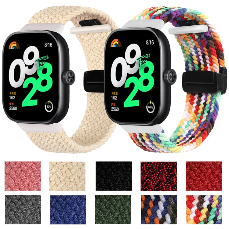 For Xiaomi Band 10 Pro / Redmi Watch 6 / 5 Folding Magnetic Buckle Braided Watch Band