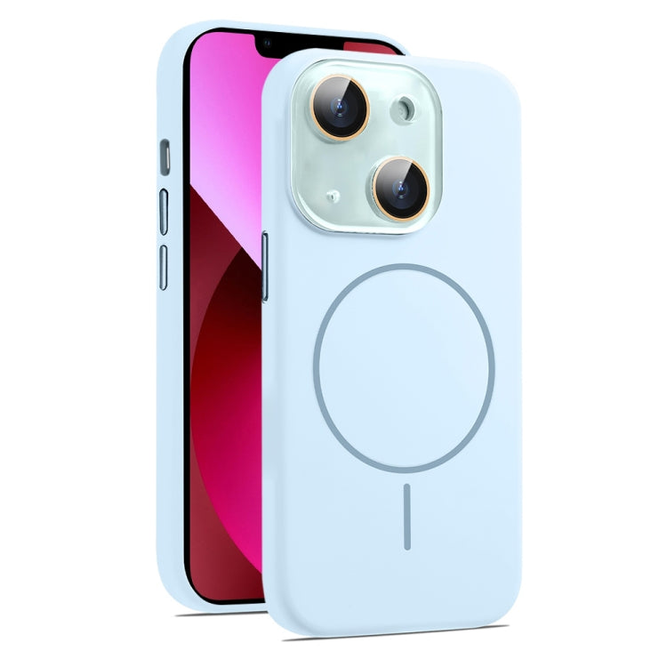 For iPhone 13 AG Fine Hole Liquid Silicone MagSafe Magnetic Phone Case