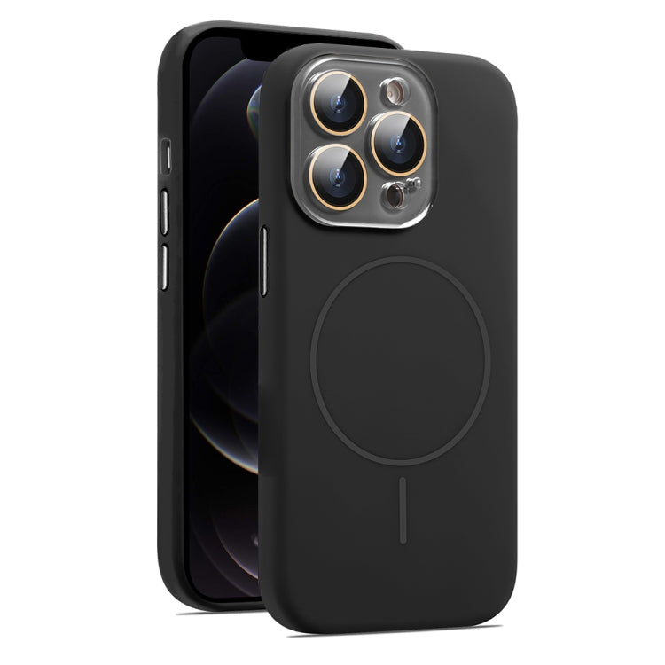 For iPhone 12 Pro AG Fine Hole Liquid Silicone MagSafe Magnetic Phone Case