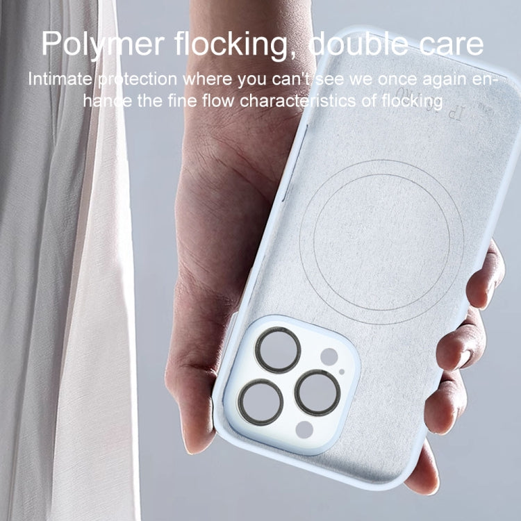For iPhone 15 AG Fine Hole Liquid Silicone MagSafe Magnetic Phone Case