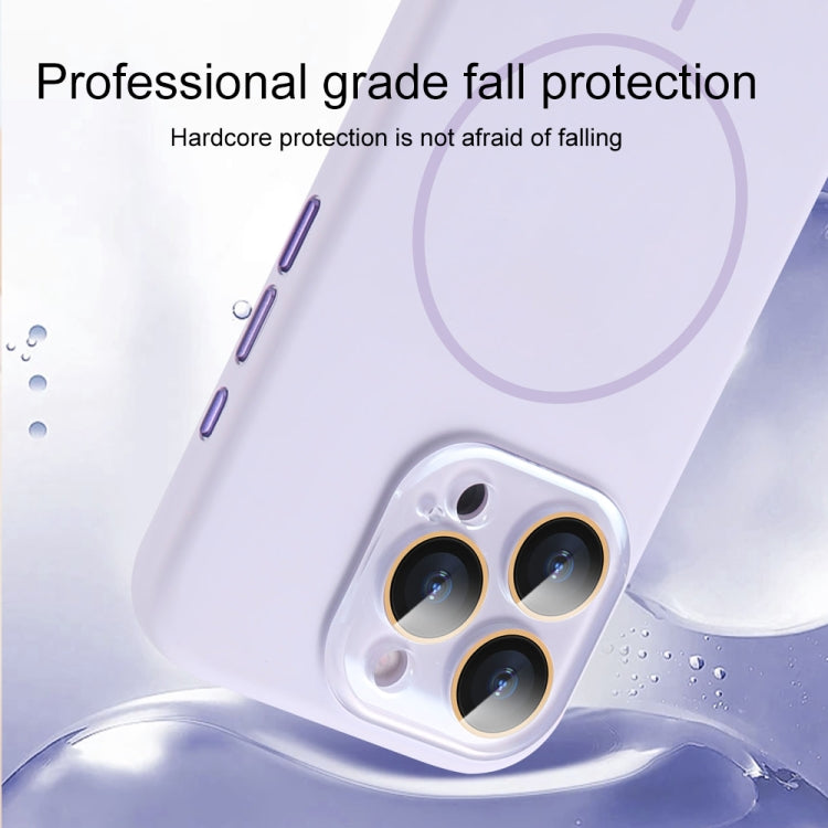 For iPhone 13 AG Fine Hole Liquid Silicone MagSafe Magnetic Phone Case