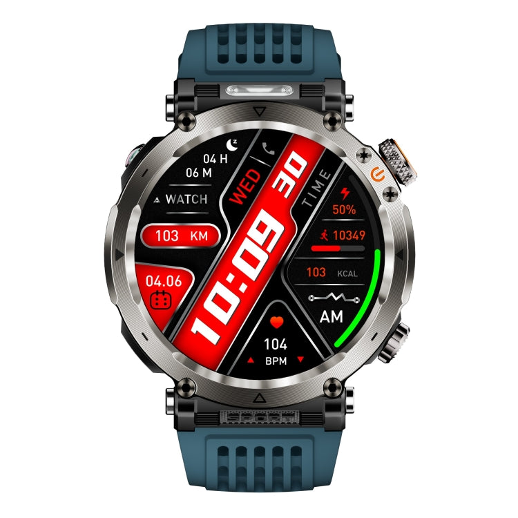 HT30 1.7 inch IP68 Waterproof Silicone Band Smart Watch, Support Flashlight / Banknote Detector Light / Compass