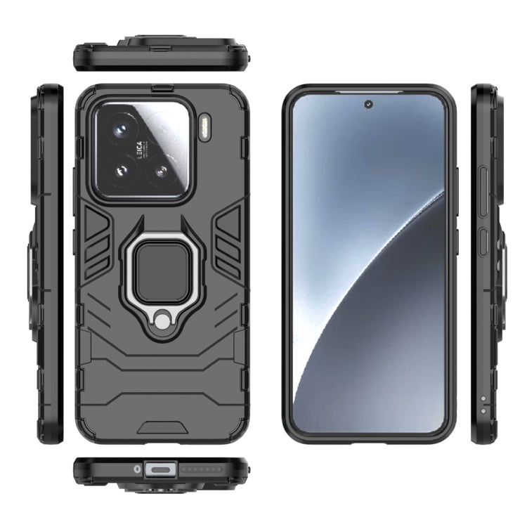 For Xiaomi 15 Shockproof PC + TPU Holder Phone Case