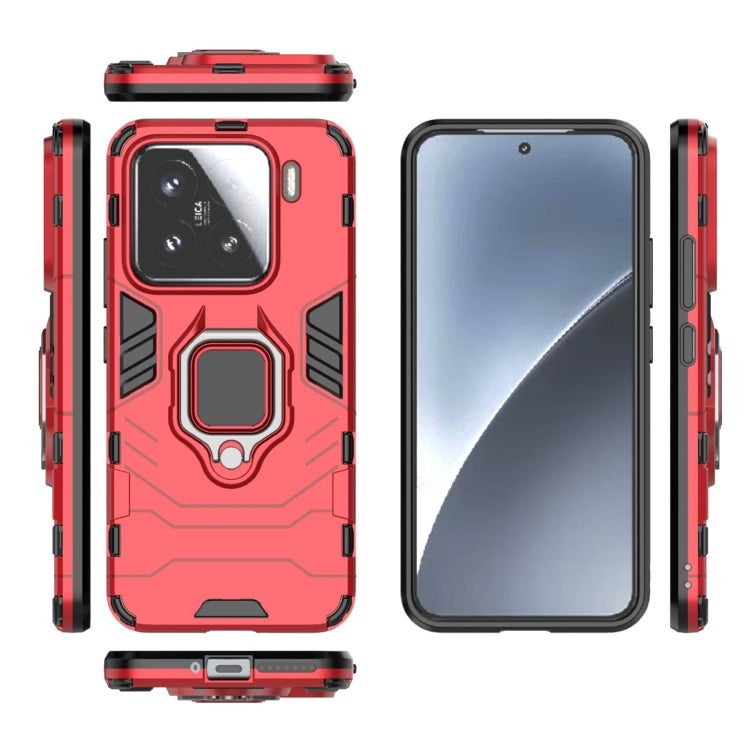 For Xiaomi 15 Shockproof PC + TPU Holder Phone Case
