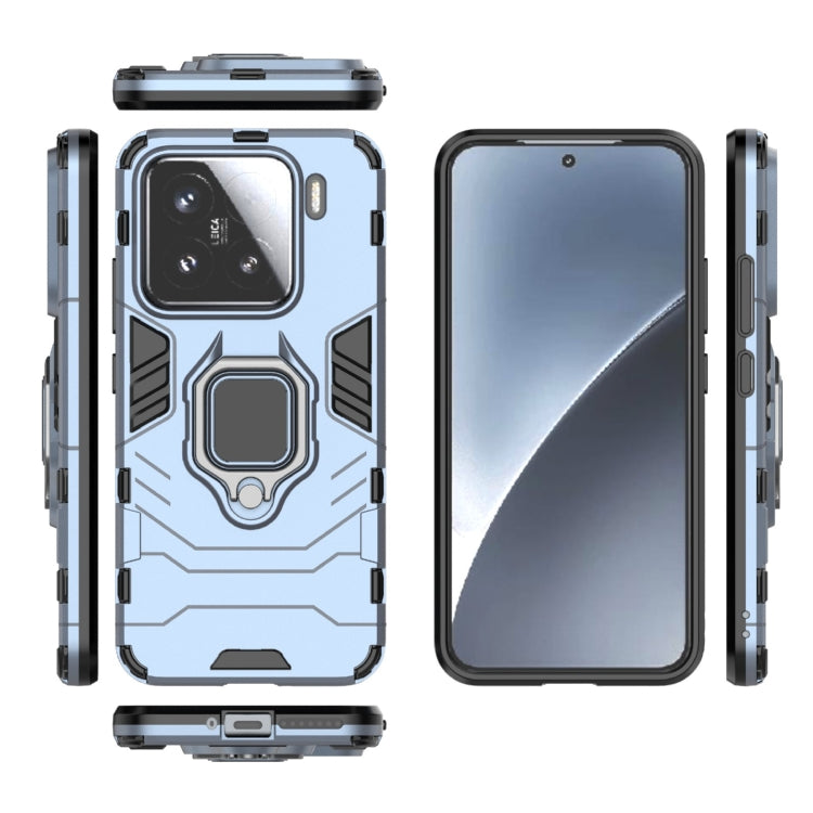 For Xiaomi 15 Shockproof PC + TPU Holder Phone Case