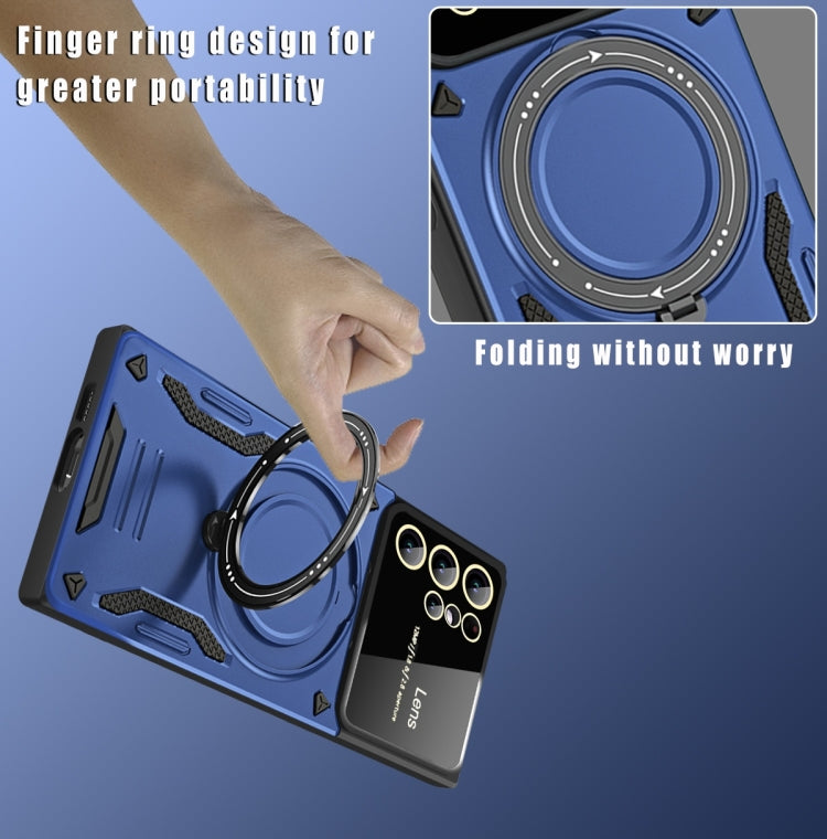 For Samsung Galaxy S22 Ultra 5G Large Window MagSafe Holder Phone Case