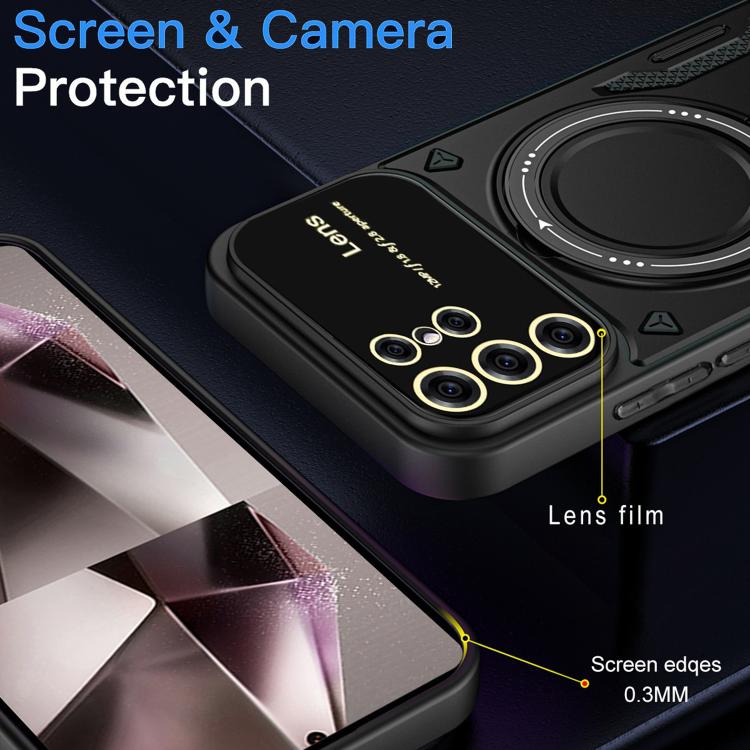 For Samsung Galaxy S26 Ultra 5G Large Window MagSafe Holder Phone Case