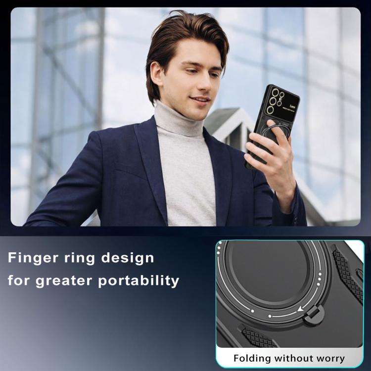For Samsung Galaxy S26 Ultra 5G Large Window MagSafe Holder Phone Case