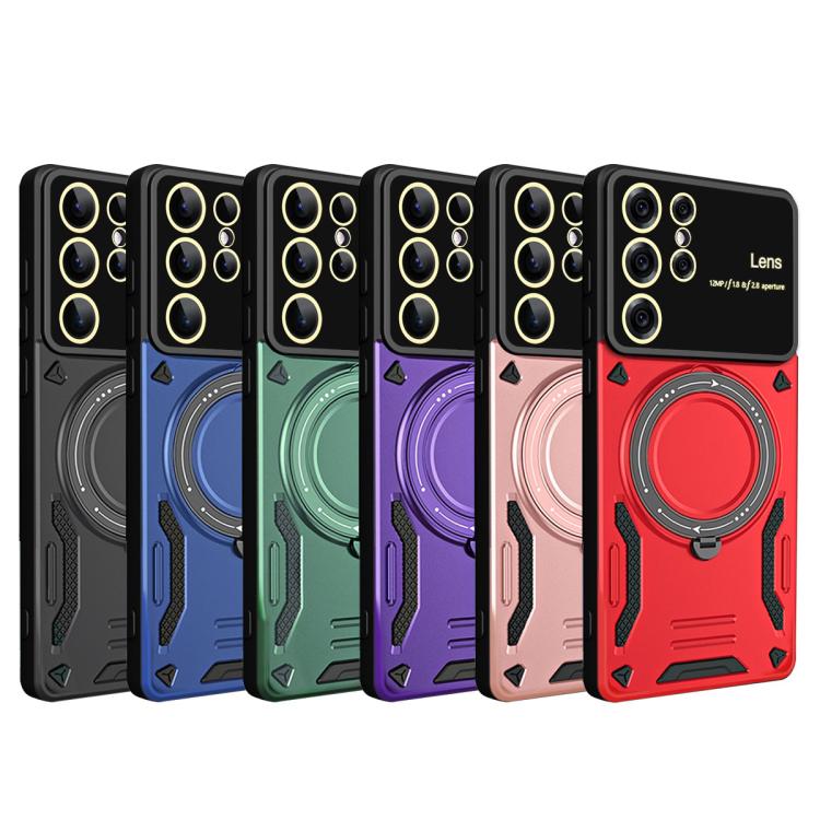 For Samsung Galaxy S26 Ultra 5G Large Window MagSafe Holder Phone Case