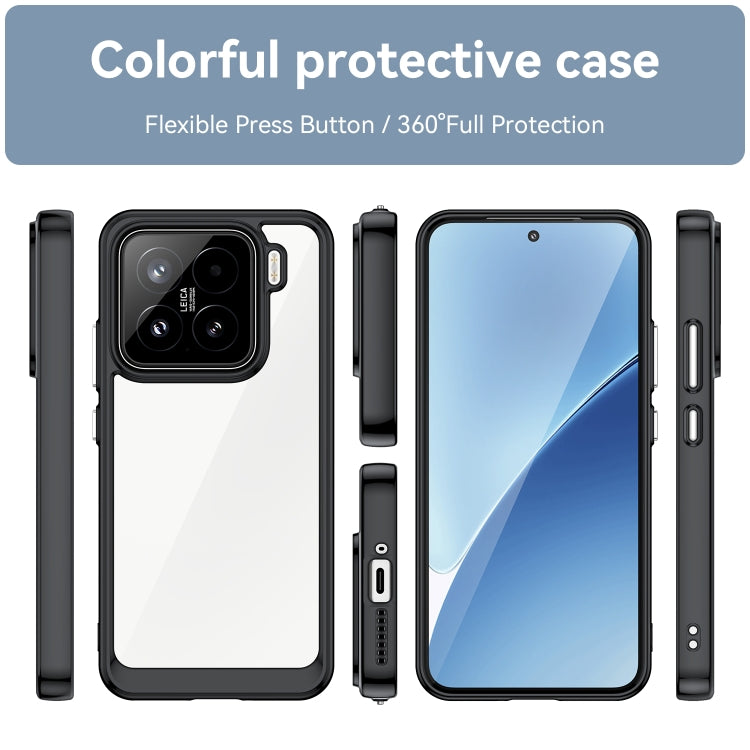 For Xiaomi 15 Colorful Series Acrylic Hybrid TPU Phone Case