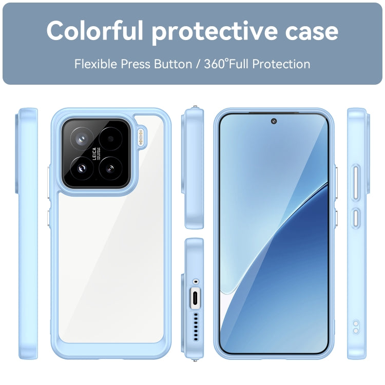 For Xiaomi 15 Colorful Series Acrylic Hybrid TPU Phone Case