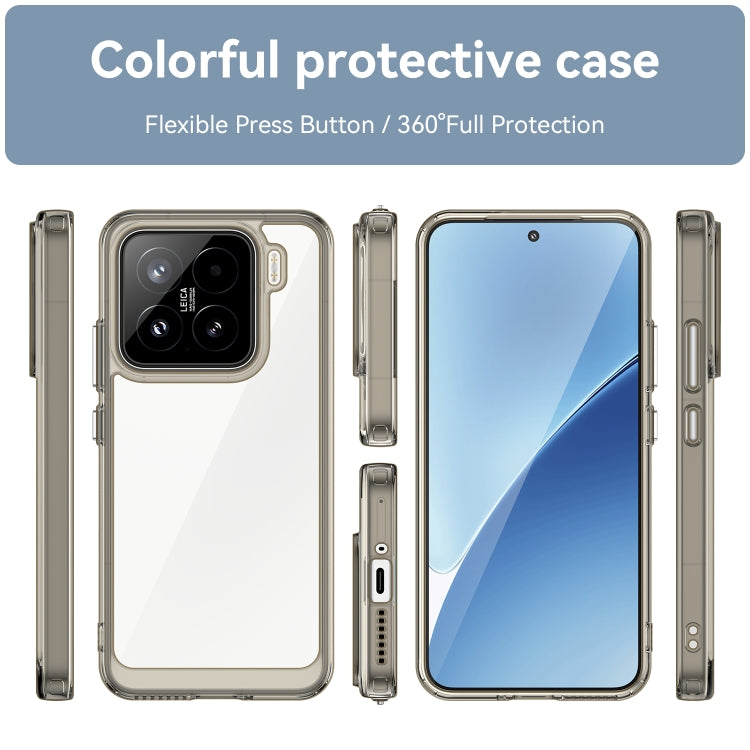 For Xiaomi 15 Colorful Series Acrylic Hybrid TPU Phone Case