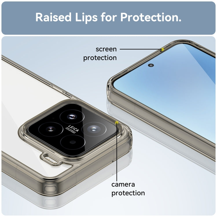For Xiaomi 15 Colorful Series Acrylic Hybrid TPU Phone Case