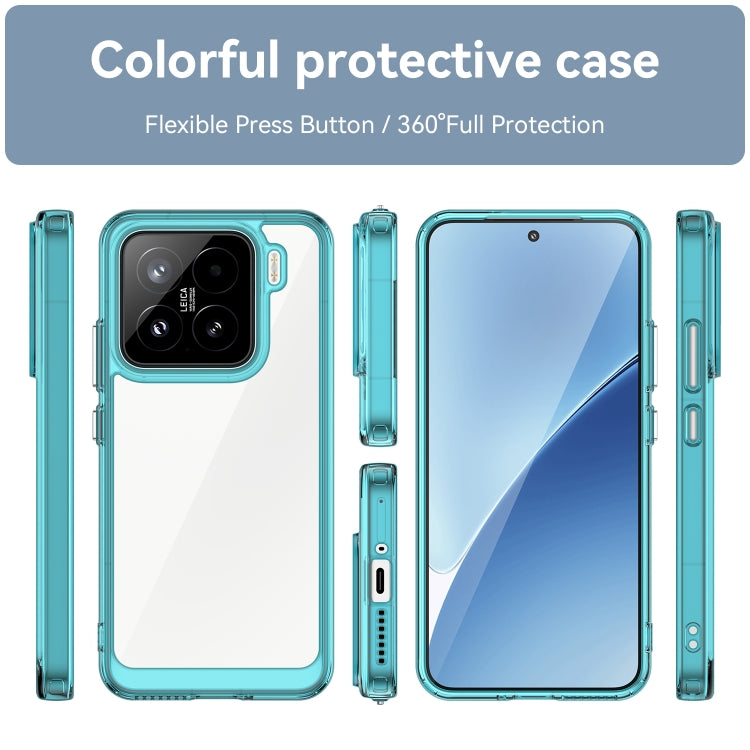 For Xiaomi 15 Colorful Series Acrylic Hybrid TPU Phone Case