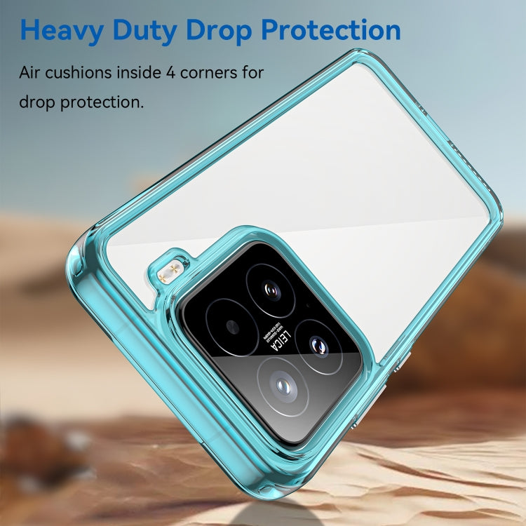 For Xiaomi 15 Colorful Series Acrylic Hybrid TPU Phone Case