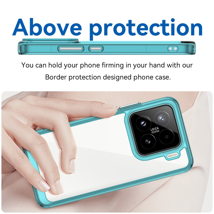 For Xiaomi 15 Colorful Series Acrylic Hybrid TPU Phone Case