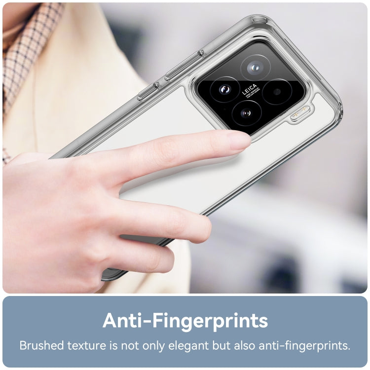 For Xiaomi 15 Colorful Series Acrylic Hybrid TPU Phone Case