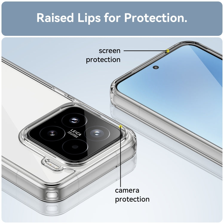 For Xiaomi 15 Colorful Series Acrylic Hybrid TPU Phone Case