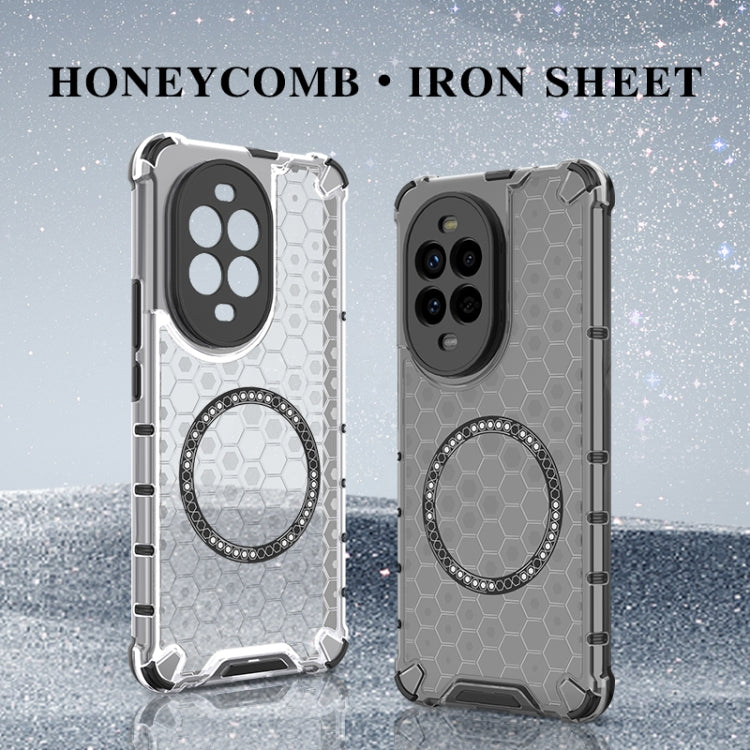 For Huawei nova 13 Pro 5G Honeycomb Magnetic Ring Shockproof Phone Case