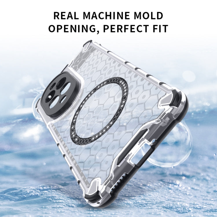 For Huawei nova 13 Pro 5G Honeycomb Magnetic Ring Shockproof Phone Case